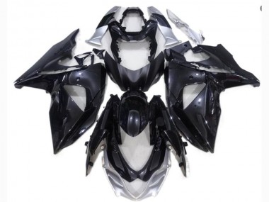 Negro Plata Carenado Moto GSXR 1000 K9 09-16