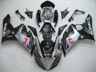 Negro Plata Gris Carenado Moto GSXR 1000 K5 05-06