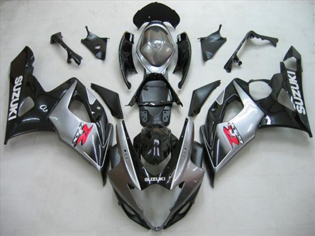 Negro Plata Gris Carenado Moto GSXR 1000 K5 05-06 Negro Plata Gris Carenado Moto GSXR 1000 K5 05-06