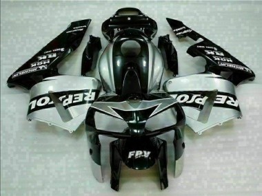 Negro Plata Repsol Carenado Moto CBR 600 RR 05-06