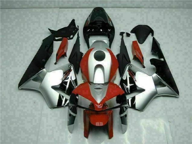 Negro Plata Rojo Carenado Moto CBR 600 RR 05-06 Negro Plata Rojo Carenado Moto CBR 600 RR 05-06