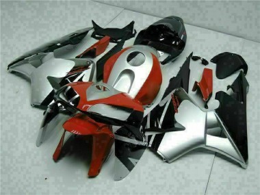 Negro Plata Rojo Carenado Moto CBR 600 RR 05-06