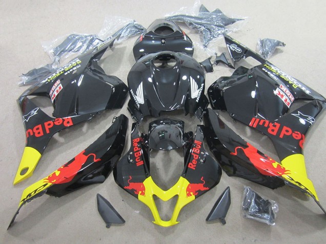 Negro Red Bull ABS Moto Plástica CBR 600 RR 09-12 Negro Red Bull ABS Moto Plástica CBR 600 RR 09-12