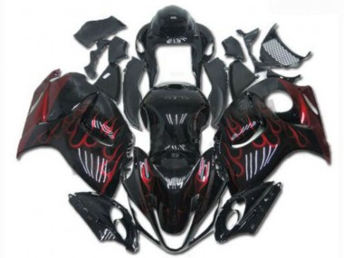 Negro Rojo ABS Kits Carenado Moto GSXR 1300 Hayabusa 08-19