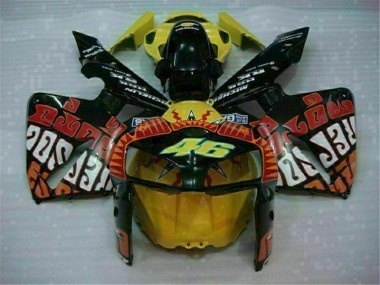 Negro Rojo Amarillo 46 Carenado Moto CBR 600 RR 05-06