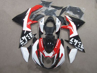 Negro Rojo Blanco Carenado Moto GSXR 600 K11 11-21