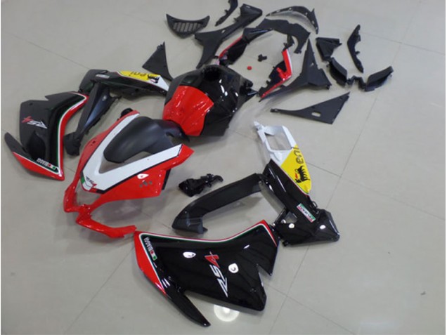 Negro Rojo Blanco Carenado Moto RS4 50 125 11-18 Negro Rojo Blanco Carenado Moto RS4 50 125 11-18