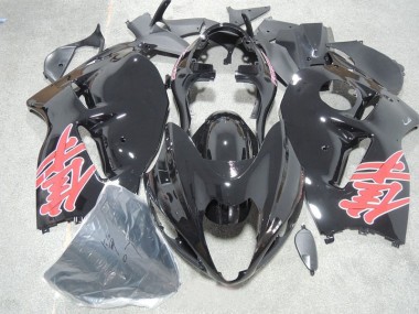 Negro Rojo Calcomanía Carenado Moto GSXR 1300 Hayabusa 96-07