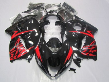 Negro Rojo Carenado Moto GSXR 1300 Hayabusa 96-07