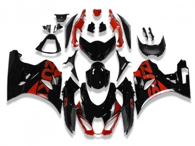 Negro Rojo Carrocería Motocicletas GSXR 1000 17-23