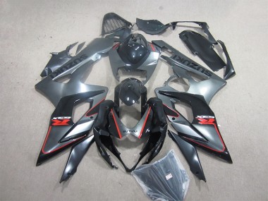 Negro Rojo Kit Carenado Inyección GSXR 1000 K5 05-06