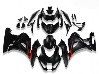 Negro Rojo Kit Completo Carenado Moto GSXR 1000 17-23