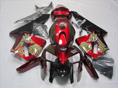 Negro Rojo Kits Carenado Moto CBR 600 RR 05-06