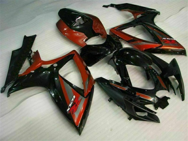 Negro Rojo Kits Carenado Moto GSXR 600 / 750 K6 06-07 Negro Rojo Kits Carenado Moto GSXR 600 / 750 K6 06-07