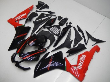 Negro Rojo Kits Completo Carenado Moto ABS RSV4 09-15