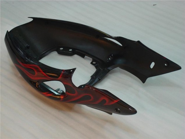 Negro Rojo Llama Carenado Moto GSXR 1300 Hayabusa 96-07 Negro Rojo Llama Carenado Moto GSXR 1300 Hayabusa 96-07