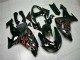 Negro Rojo Llama Kits Completo Carenado Moto ZX10R 06-07