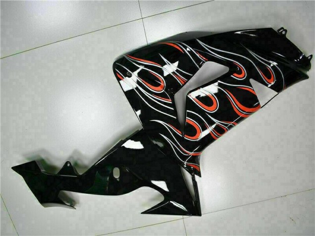 Negro Rojo Llama Kits Completo Carenado Moto ZX10R 06-07