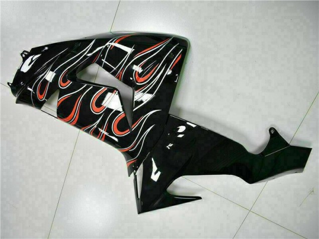 Negro Rojo Llama Kits Completo Carenado Moto ZX10R 06-07