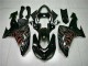 Negro Rojo Llama Kits Completo Carenado Moto ZX10R 06-07