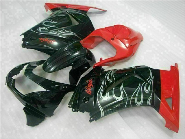 Negro Rojo Ninja Carenado Moto EX250 08-12 Negro Rojo Ninja Carenado Moto EX250 08-12