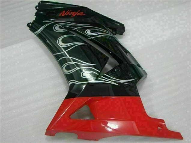 Negro Rojo Ninja Carenado Moto EX250 08-12 Negro Rojo Ninja Carenado Moto EX250 08-12