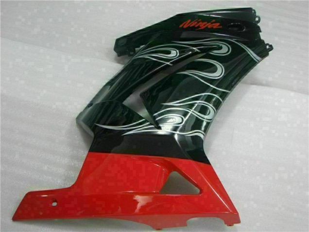 Negro Rojo Ninja Carenado Moto EX250 08-12 Negro Rojo Ninja Carenado Moto EX250 08-12