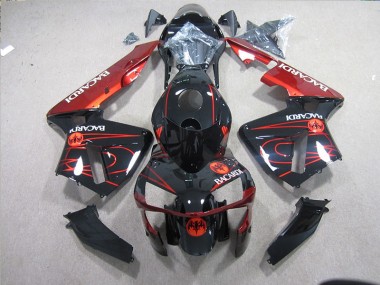 Negro Rojo Racardi Carenado Moto ZX10R 03-05