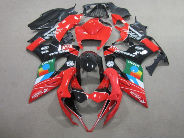 Negro Rojo Verde Carenado Moto GSXR 1000 K5 05-06 Negro Rojo Verde Carenado Moto GSXR 1000 K5 05-06