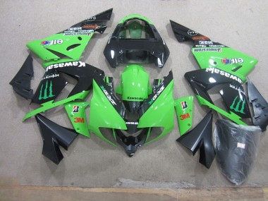Negro Verde 3M Monster Carenado Moto ZX10R 03-05