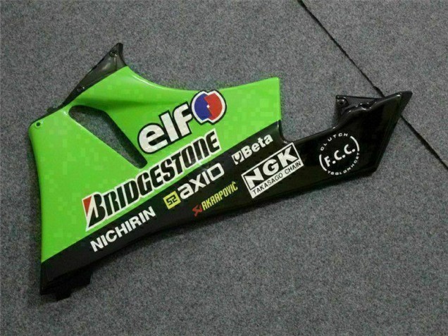 Negro Verde 3M Touch4 Carenado Moto ZX6R 09-12 Negro Verde 3M Touch4 Carenado Moto ZX6R 09-12