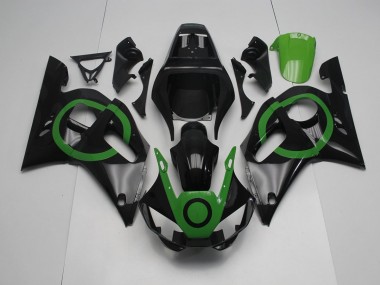 Negro Verde Círculo Carenado Moto R6 98-02
