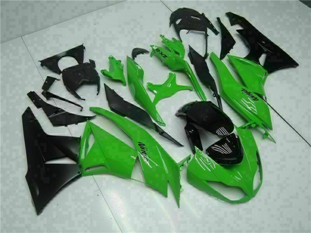 Negro Verde Kit Carenado Inyección ZX6R 09-12