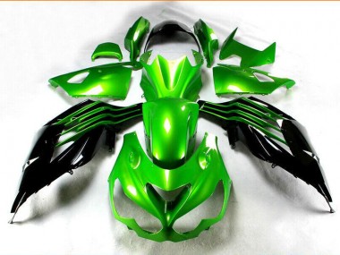 Negro Verde Kit Carenado Moto ZX14R ZZR 1400 12-21