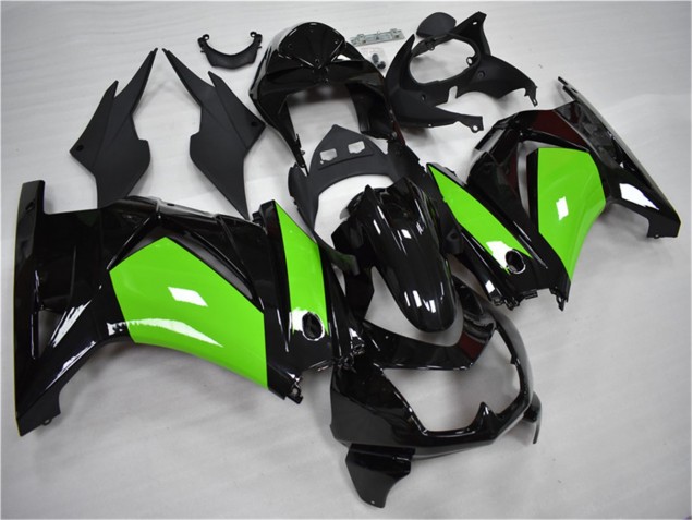 Negro Verde Kit Completo Carenado Moto EX250 08-12 Negro Verde Kit Completo Carenado Moto EX250 08-12