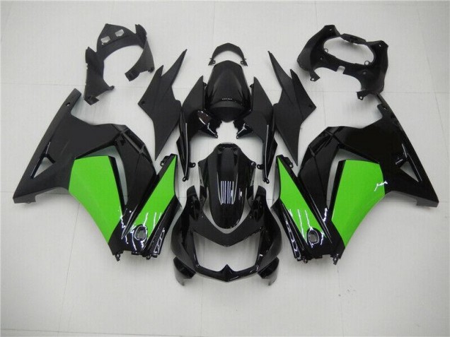 Negro Verde Kit Completo Carenado Moto EX250 08-12 Negro Verde Kit Completo Carenado Moto EX250 08-12