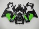 Negro Verde Kit Completo Carenado Moto EX250 08-12 Negro Verde Kit Completo Carenado Moto EX250 08-12