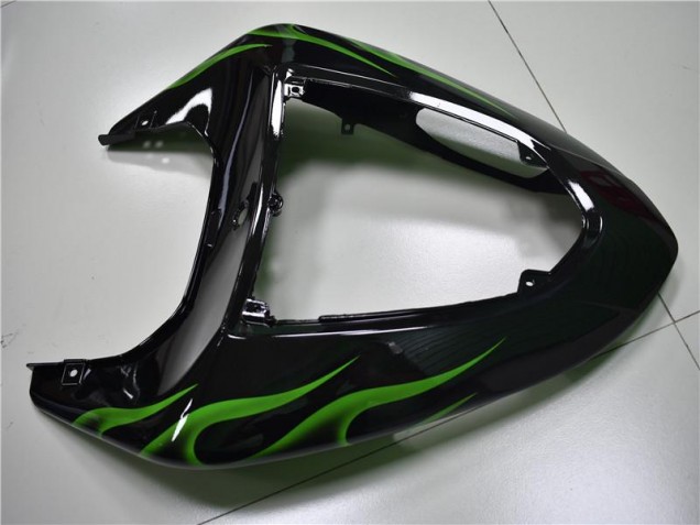 Negro Verde Llama Carenado Moto ZX10R 06-07