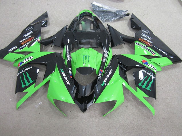Negro Verde Monster Carenado Moto ZX10R 03-05