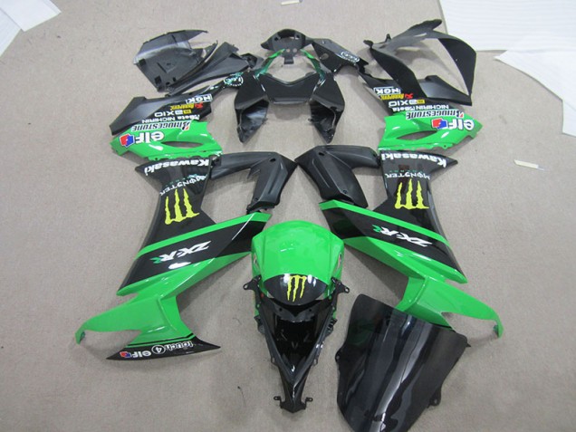 Negro Verde Monster Carenado Moto ZX10R 08-10 Negro Verde Monster Carenado Moto ZX10R 08-10