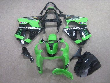 Negro Verde Monster Carenado Moto ZX6R 00-02