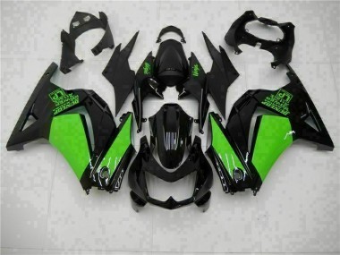 Negro Verde Ninja Carenado Moto EX250 08-12