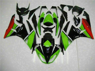Negro Verde Roja Carenado Moto ZX6R 09-12