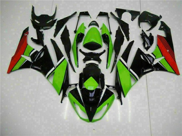 Negro Verde Roja Carenado Moto ZX6R 09-12 Negro Verde Roja Carenado Moto ZX6R 09-12