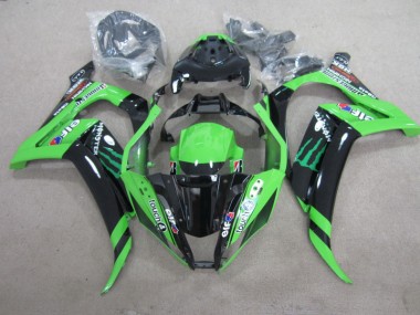 Negro Verde Touch4 Monster Carenado Moto ZX10R 11-15