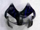 Negro con Azul Llama Carenado Moto CBR 600 RR 03-04