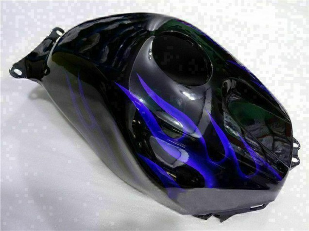 Negro con Azul Llama Carenado Moto CBR 600 RR 03-04