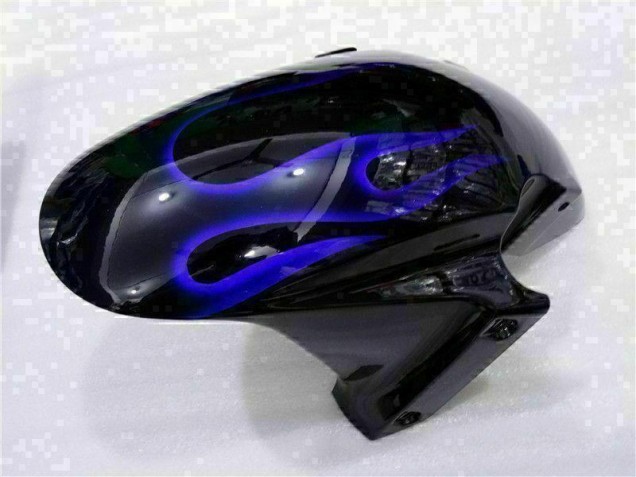 Negro con Azul Llama Carenado Moto CBR 600 RR 03-04