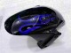 Negro con Azul Llama Carenado Moto CBR 600 RR 03-04