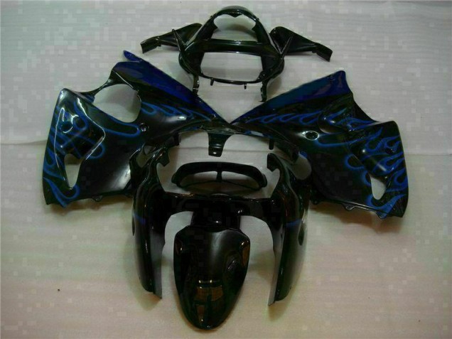 Negro con Azul Llama Carenado Moto ZX6R 00-02 Negro con Azul Llama Carenado Moto ZX6R 00-02